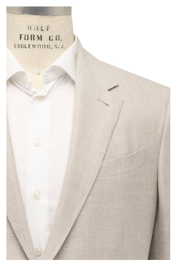 Zegna Natural Fancy Solid Sportcoat
