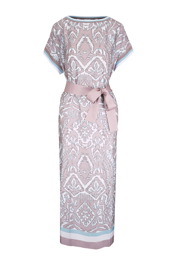 D.Exterior Taupe Multi Belted Dress