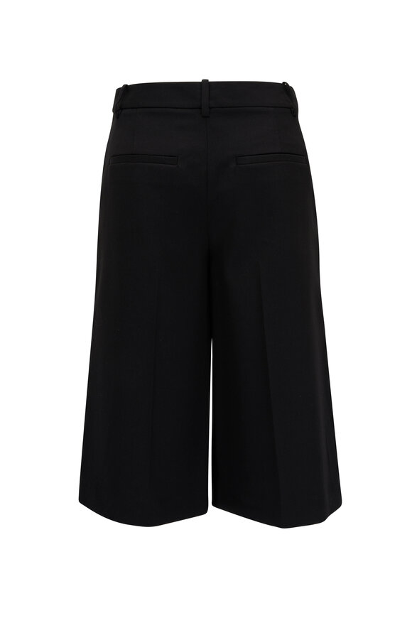 Nili Lotan - Ezra Black Wool Shorts