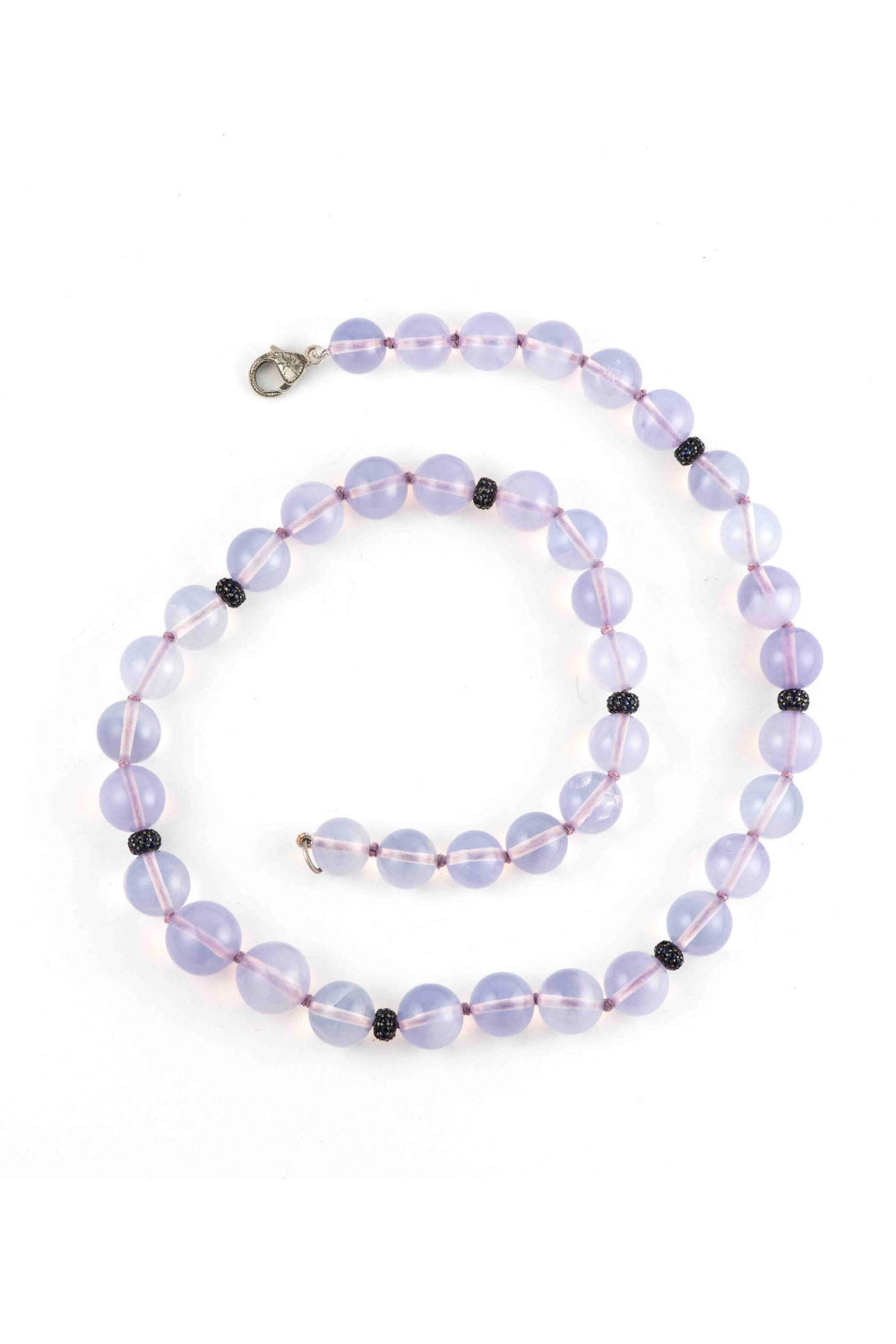 Sylva & Cie - Lavender Moon Quartz Necklace