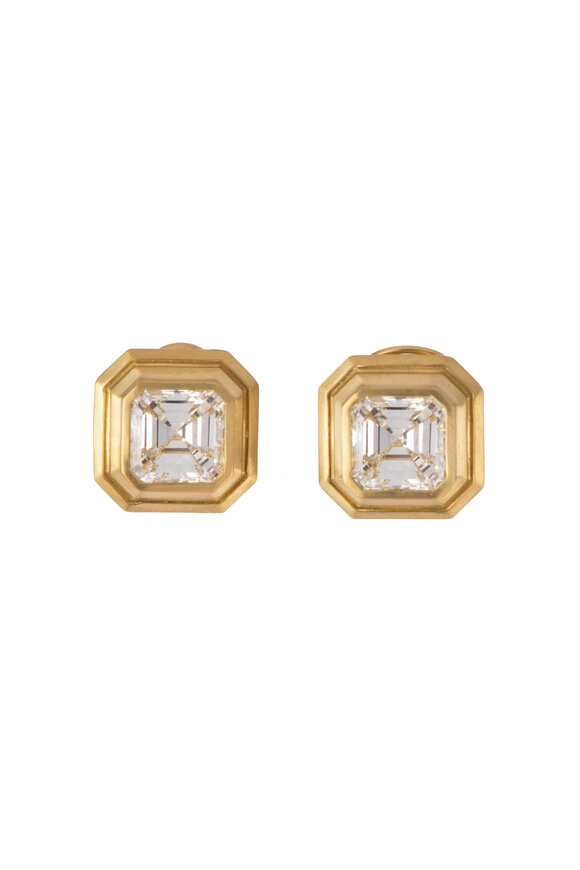 Sylva & Cie 18k Yellow Gold Diamond Earring - view 1