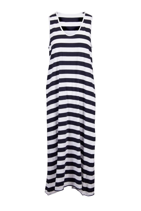 Frank & Eileen Navy Blue Stripe Dylan Maxi Dress - view 1