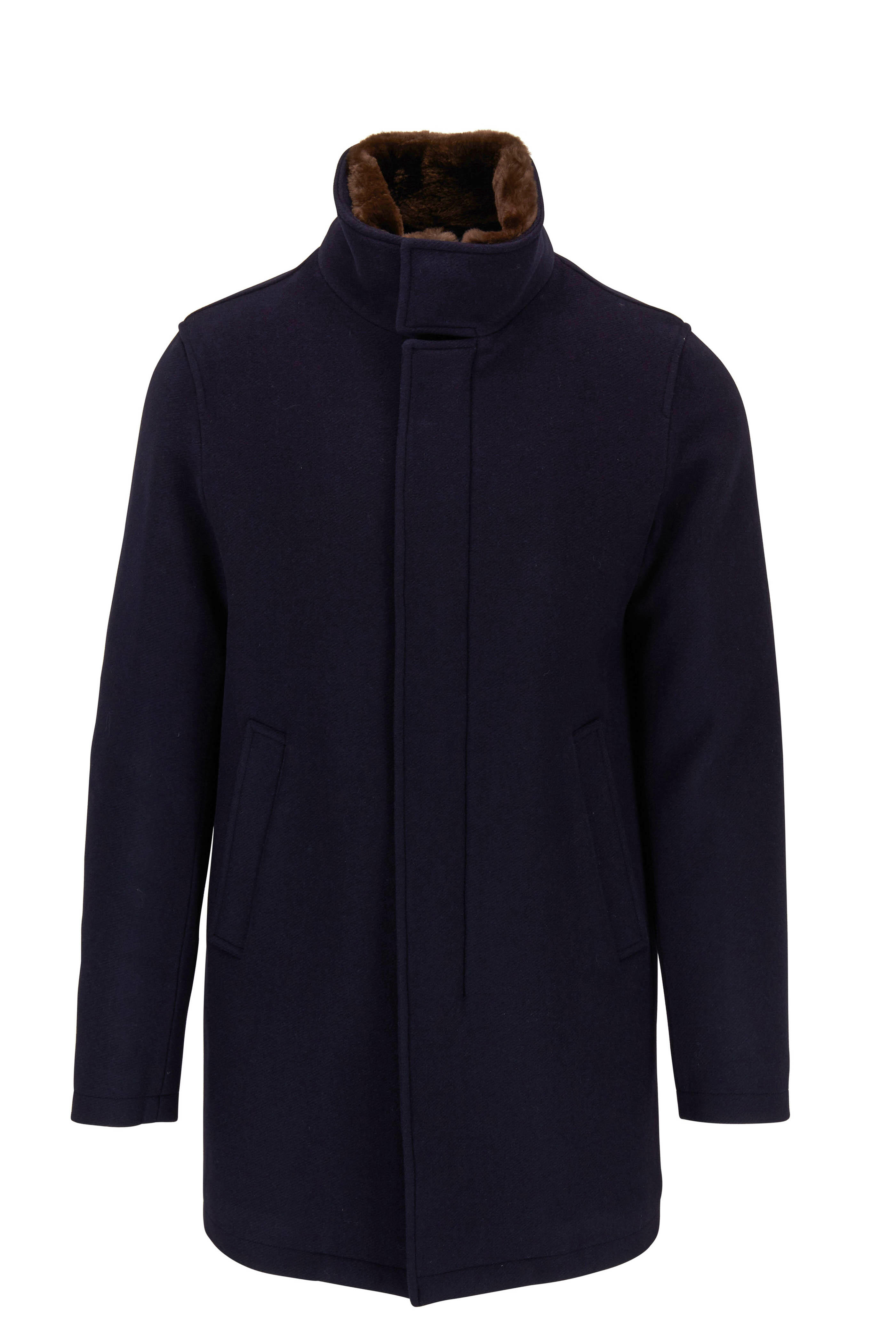 ブルゾン Herno Wool Outerwear Coat With Minimalist Design ブルゾン Herno Wool Outerwear Coat With Minimalist Design