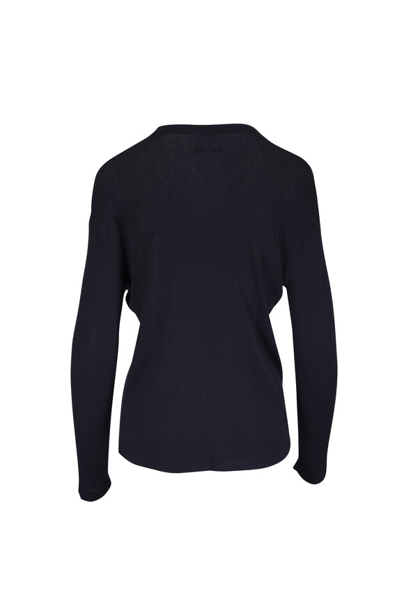 TWP LS Midnight Crew Long Sleeve Knit Top - view 3