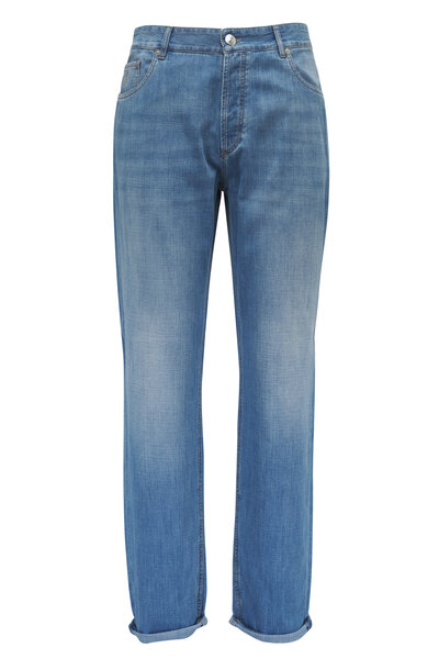 【関税＆送料込み】Brunello Cucinelli Skinny Jeans Brunello Cucinelli - Stone Five Pocket Skinny Fit Jean