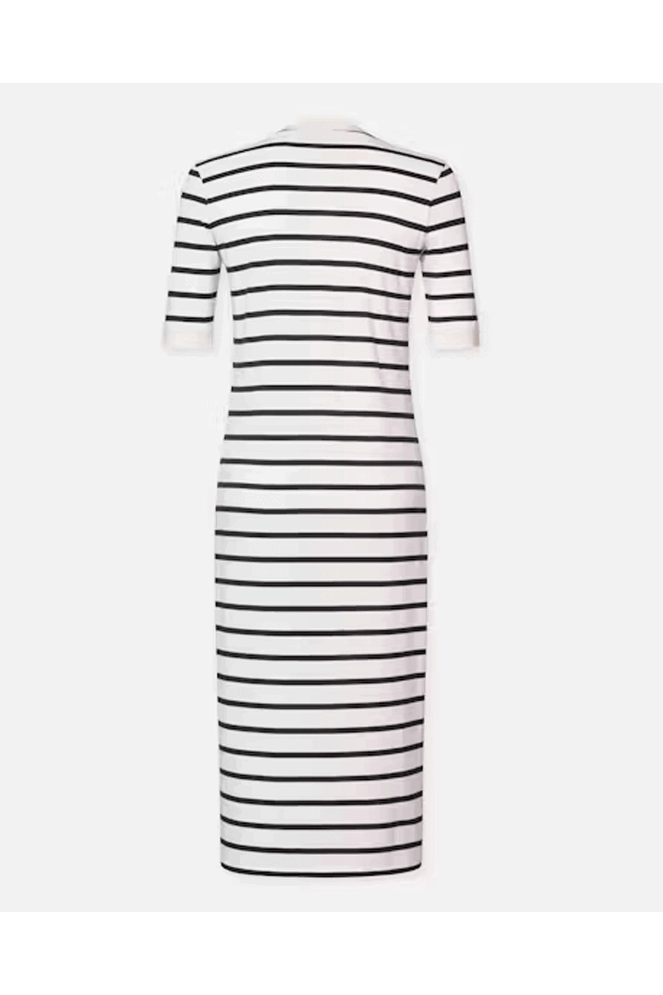 Frame - Henley Button Up Dress in Navy Multicolor