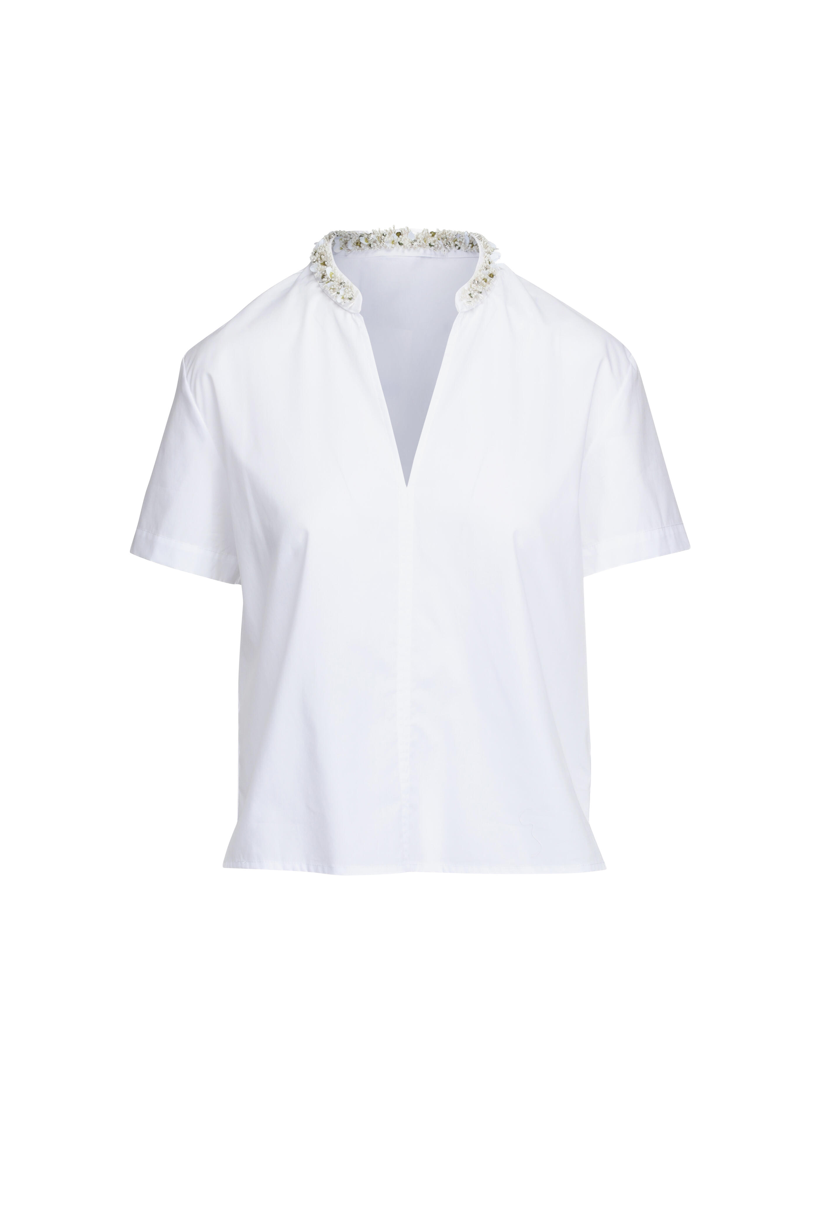 Tanya Taylor - White Aubrey Embroidered Top - view 1