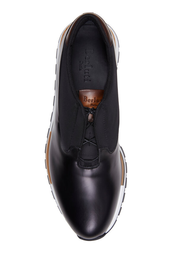 Berluti - Fast Track Black Torino Glazed Leather Sneaker