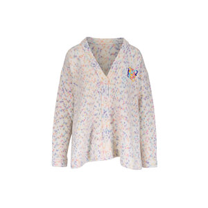 LOEWE カーディガン Loewe - White Multicolor Trapeze Cardigan | Mitchell Stores