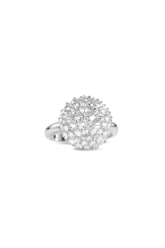 Nam Cho 18-Karat Rose Gold Diamond "Spike" Ball Ring - view 1