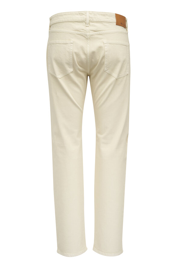 Loro Piana - Quarona Optical White Denim Pant | Mitchell Stores