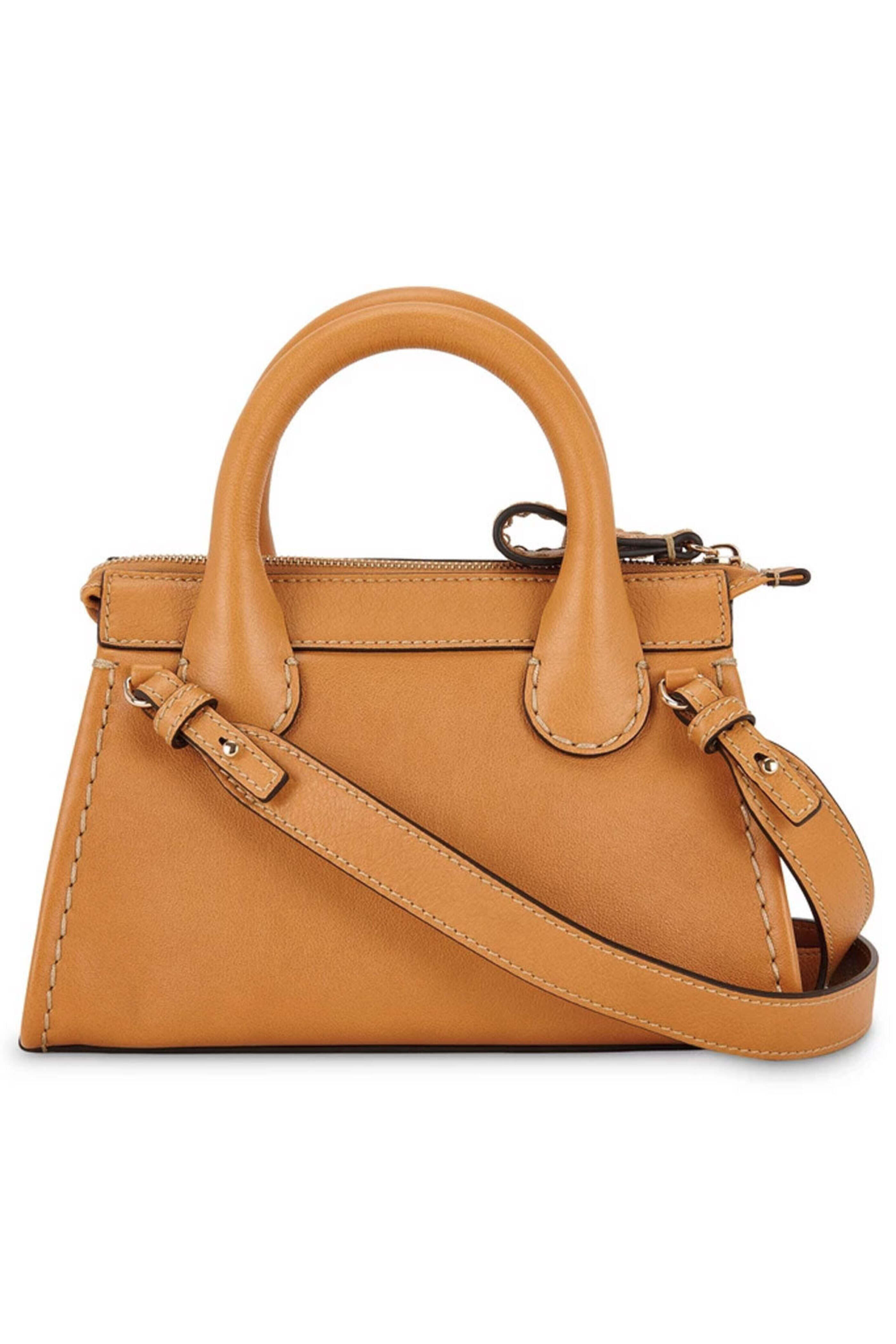 Chloé - Edith Mini Satchel Bag in Autumnal Brown - view 4