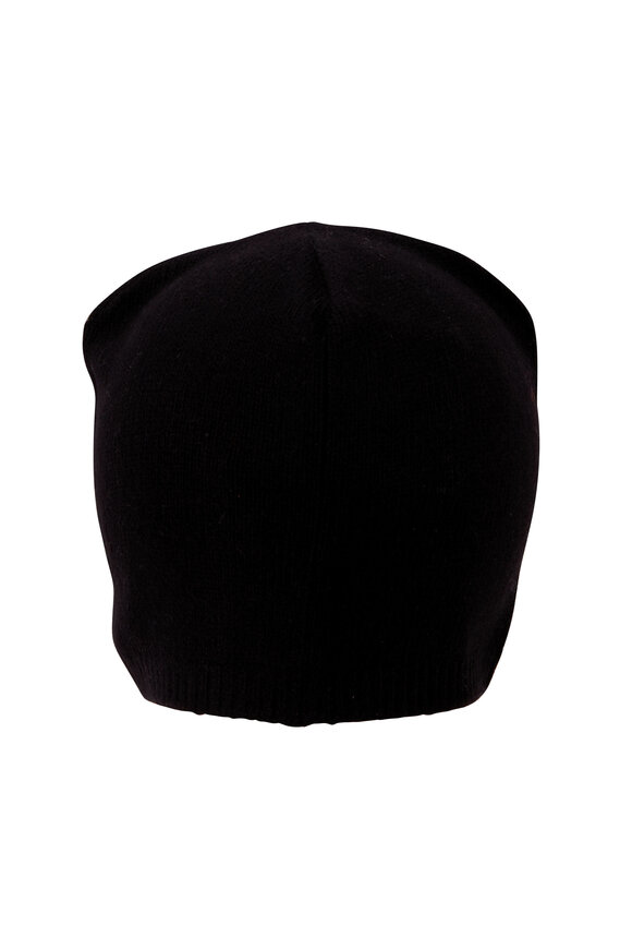 Carolyn Rowan - Black Cashmere Crystal Beanie