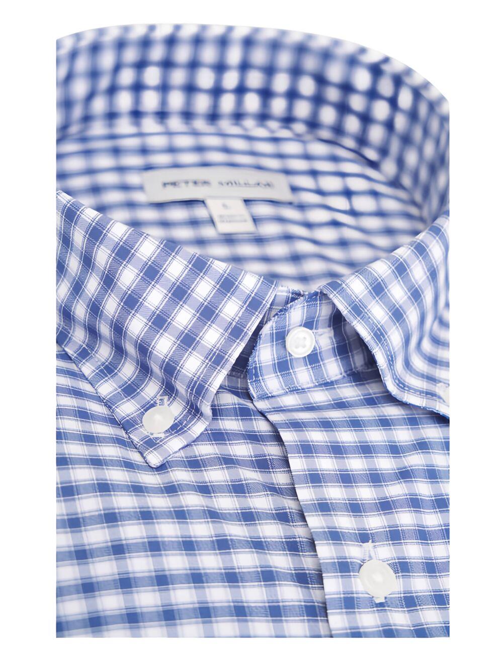 Peter Millar - Lewis Windsor Blue Check Twill Sport Shirt
