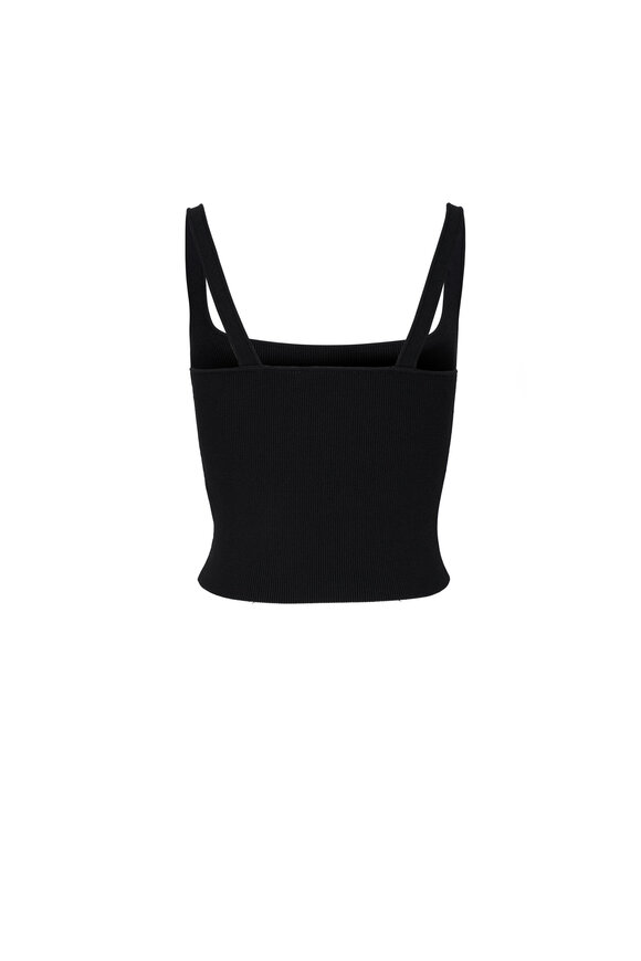 Scanlan Theodore - Black Crepe Knit Square Cami