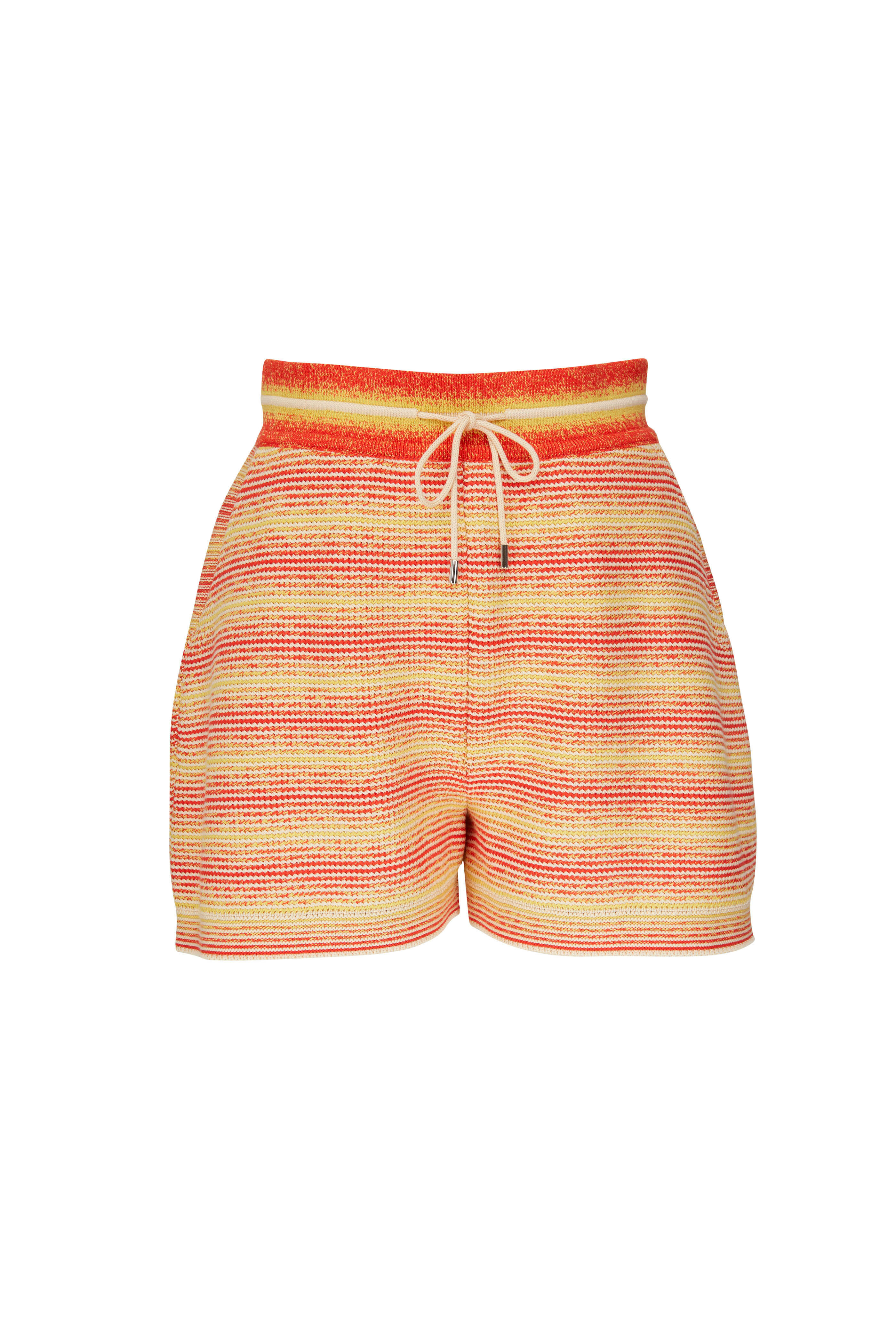 Loro Piana - Cornell Stripe Silk & Cotton Shorts