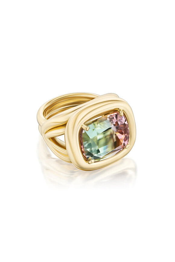Harwell Godfrey Tie Die Tourmaline Giza Ring - view 2