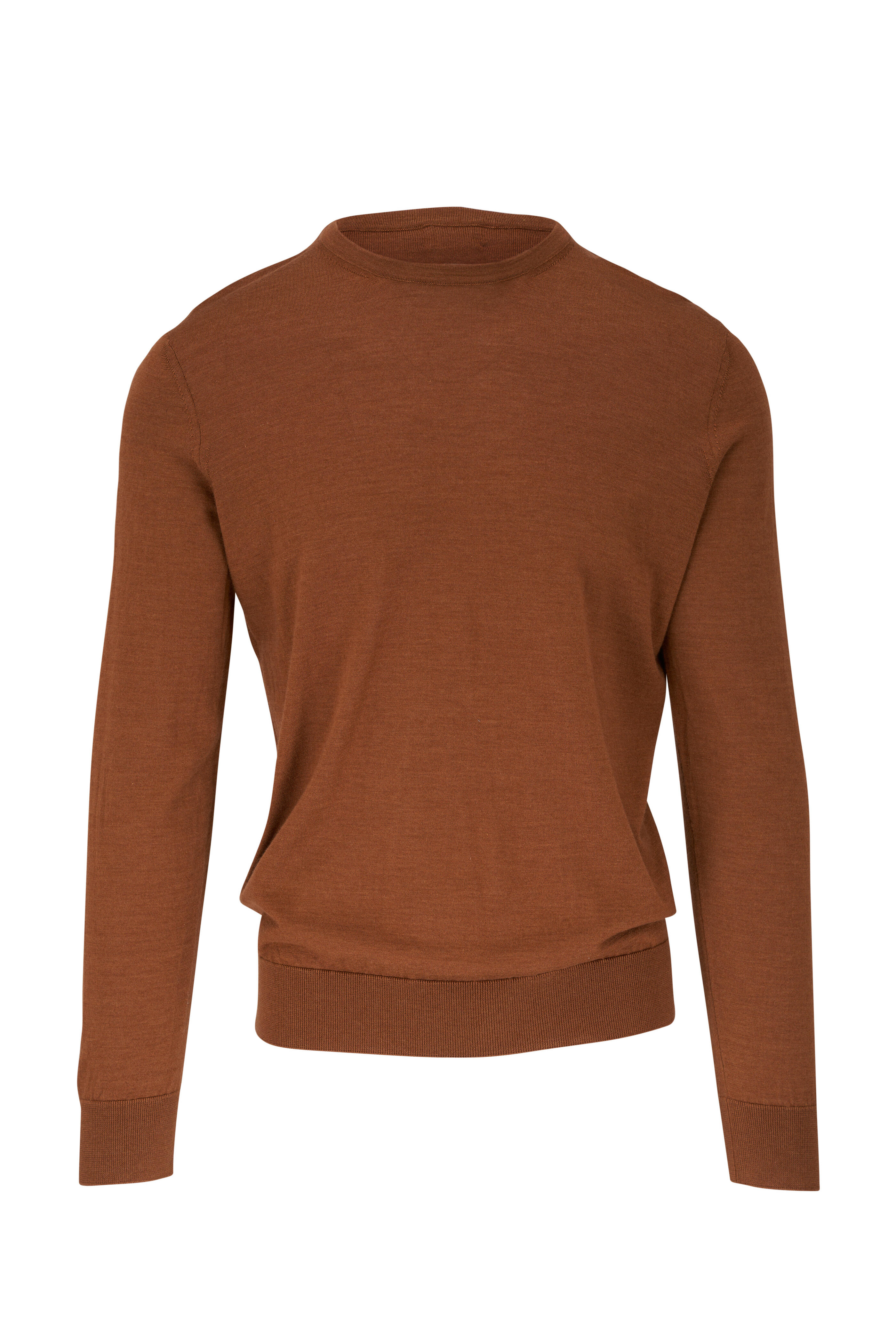 Zegna roll-neck cashmere-silk-blend jumper - Orange