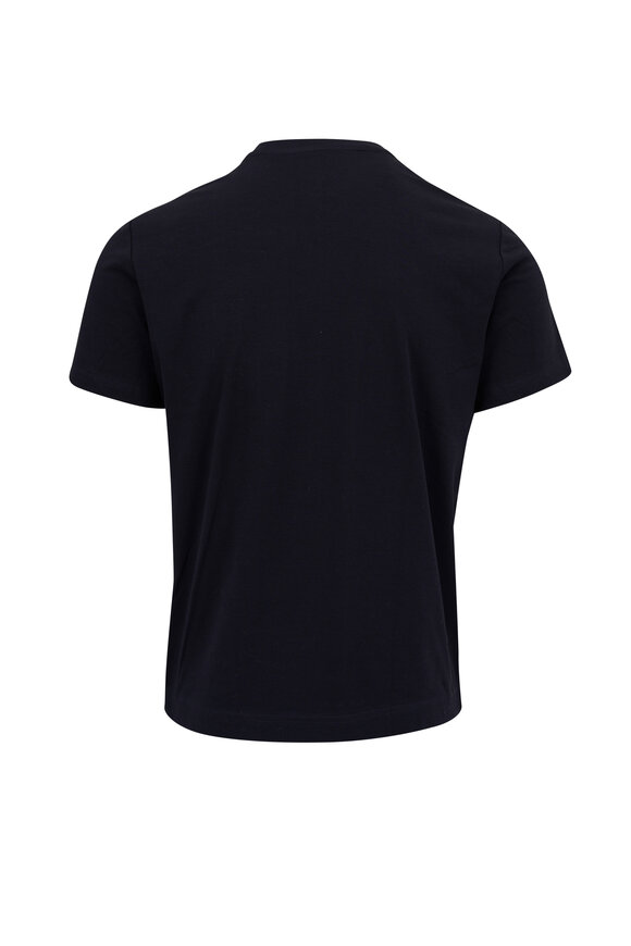 Emanuel Berg - Navy Blue 4Flex Cotton Stretch T-Shirt