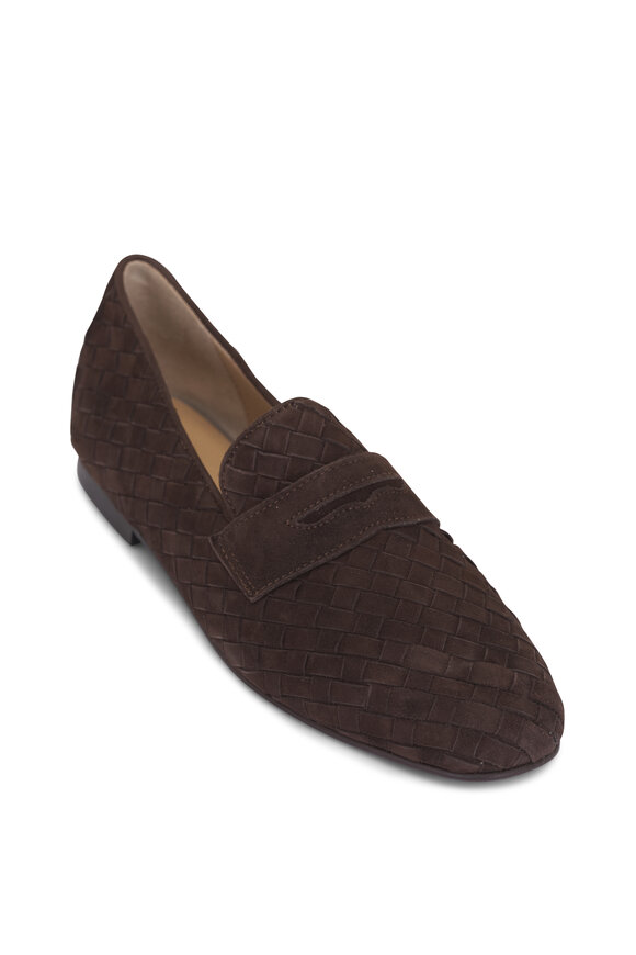 Ron White Maddie Espresso Suede Penny Loafer
