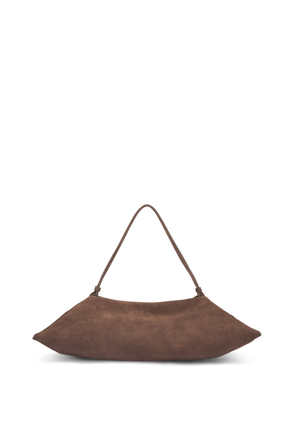 Altuzarra Origami Pewter Suede Shoulder Bag - view 1