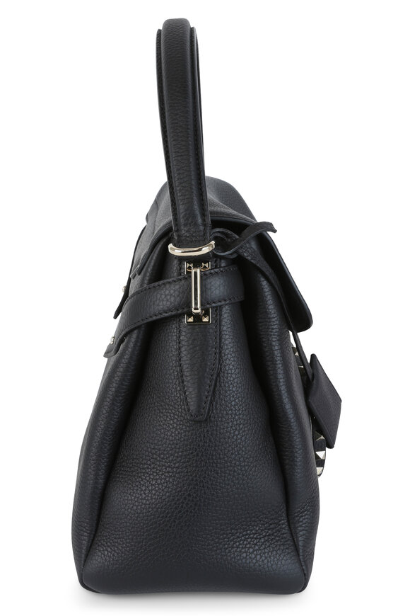 Valentino Garavani - Twiny Black Leather Shoulder Bag