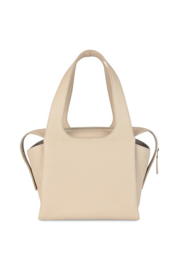 The Row - TR1 Natural Leather Small Tote Bag