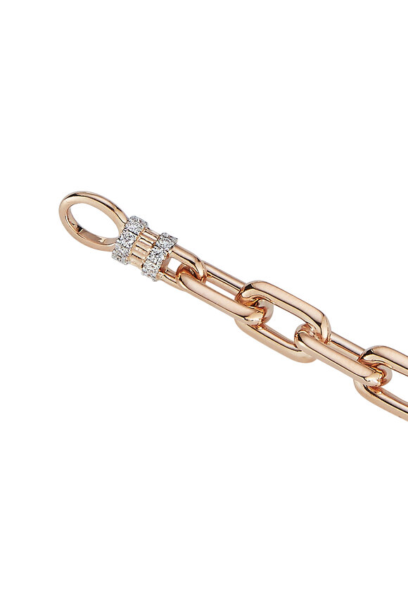 Walters Faith - Clive 18K Rose Gold Bracelet with Diamond Clasp