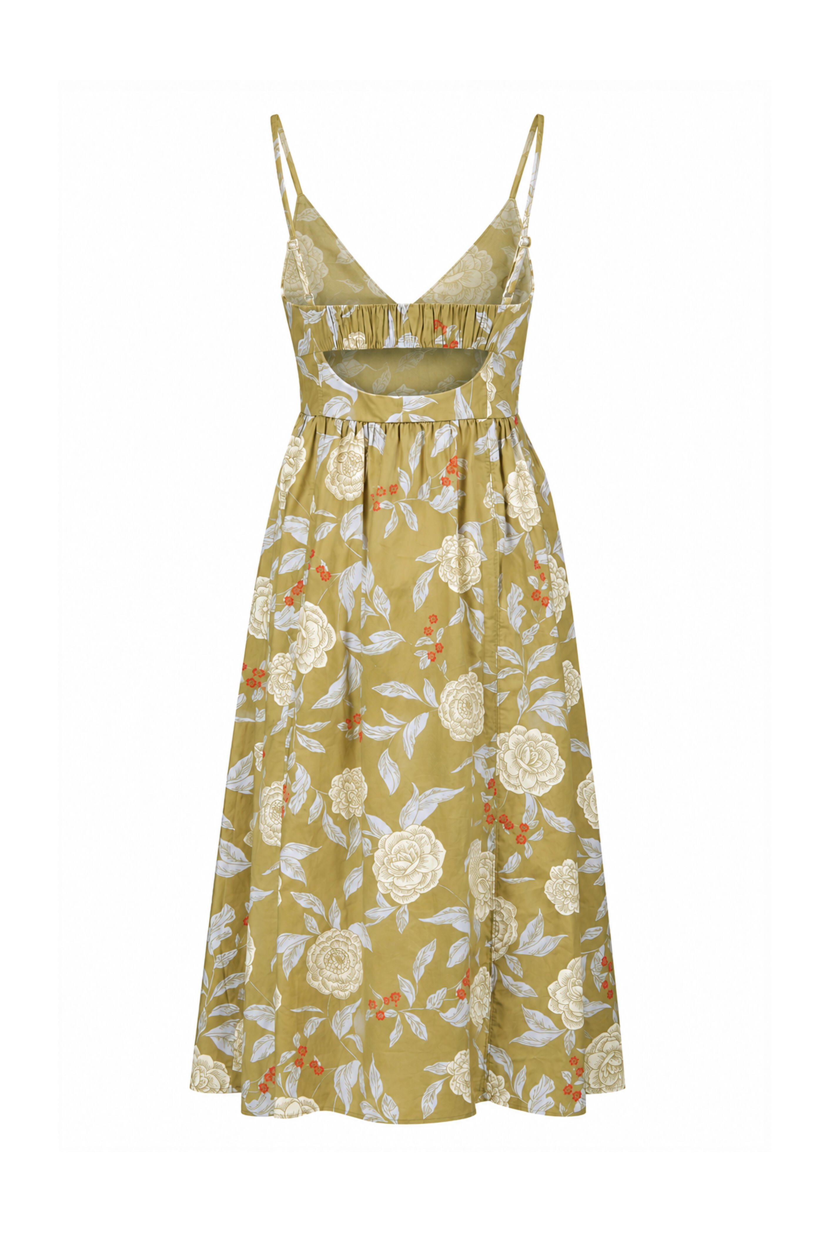 Tanya Taylor - Vivien Artichoke & Lilac Midi Dress - view 2