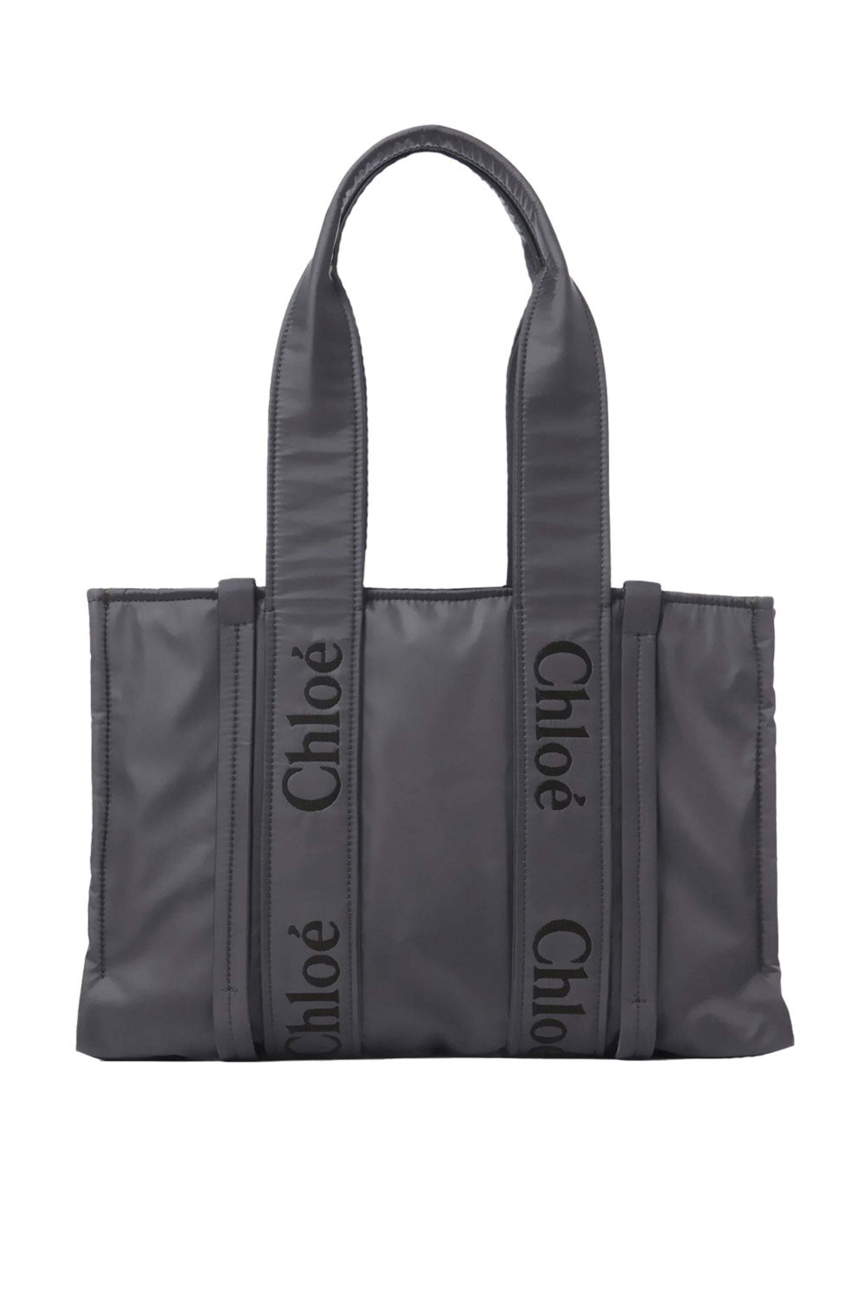 Chloé - Medium Woody Tote Bag in Elephant Grey