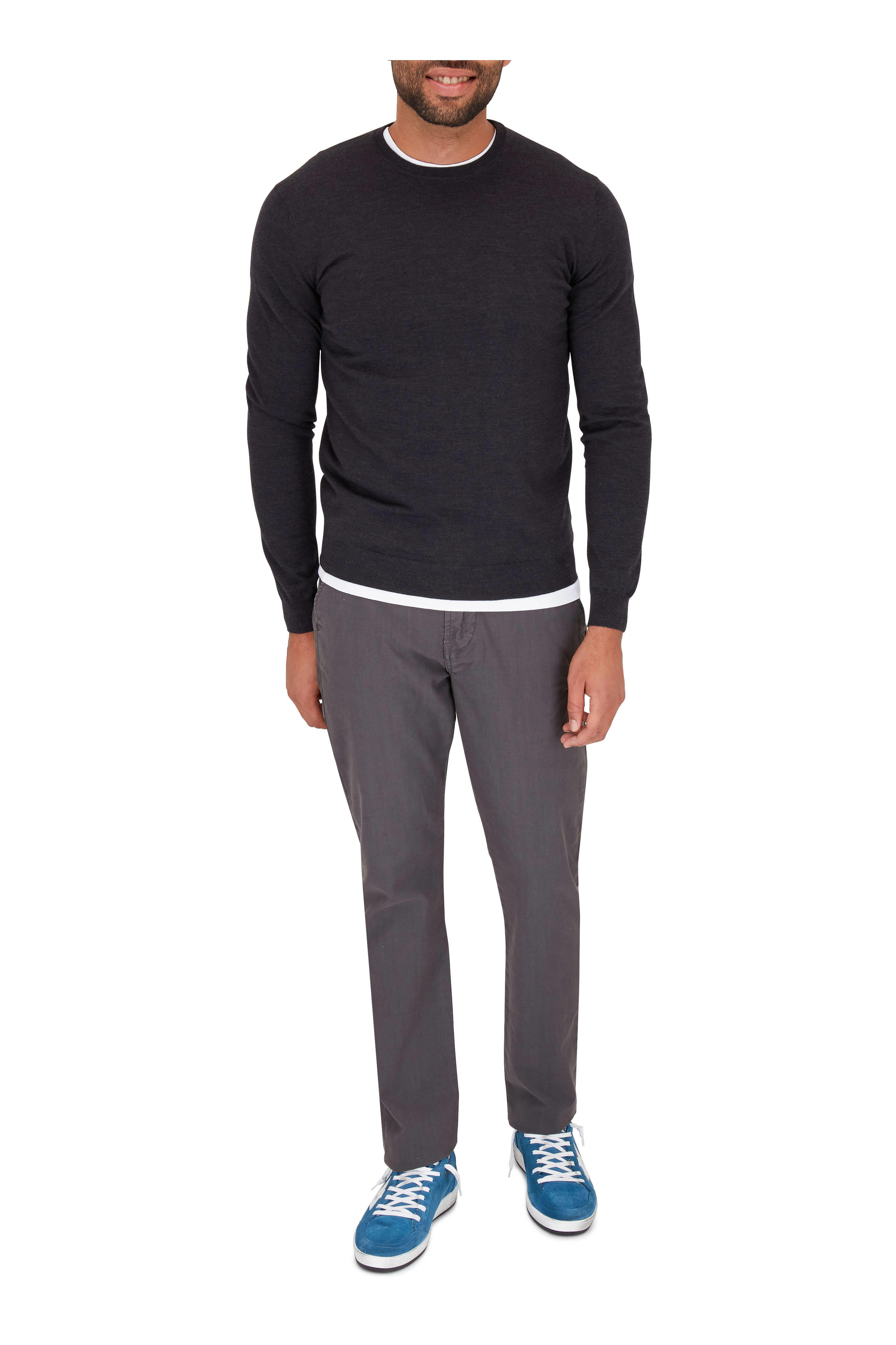 Golden Goose - Men's Ball Star Blue Suede Sneaker