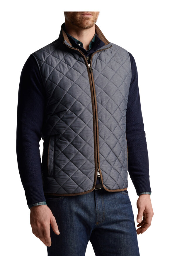 Peter Millar - Essex Iron Quilted Travel Vest