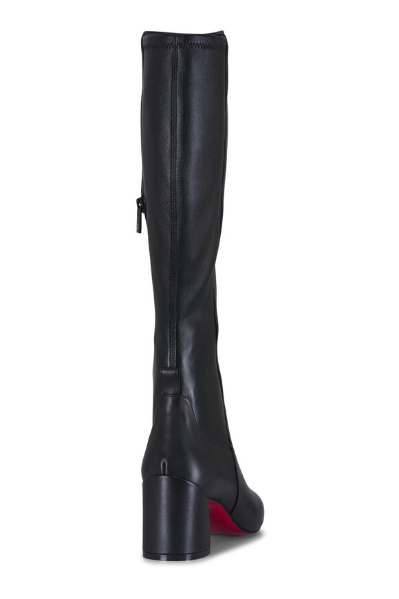 Christian Louboutin Jane Botta Black Leather Tall Boot, 55mm - view 5