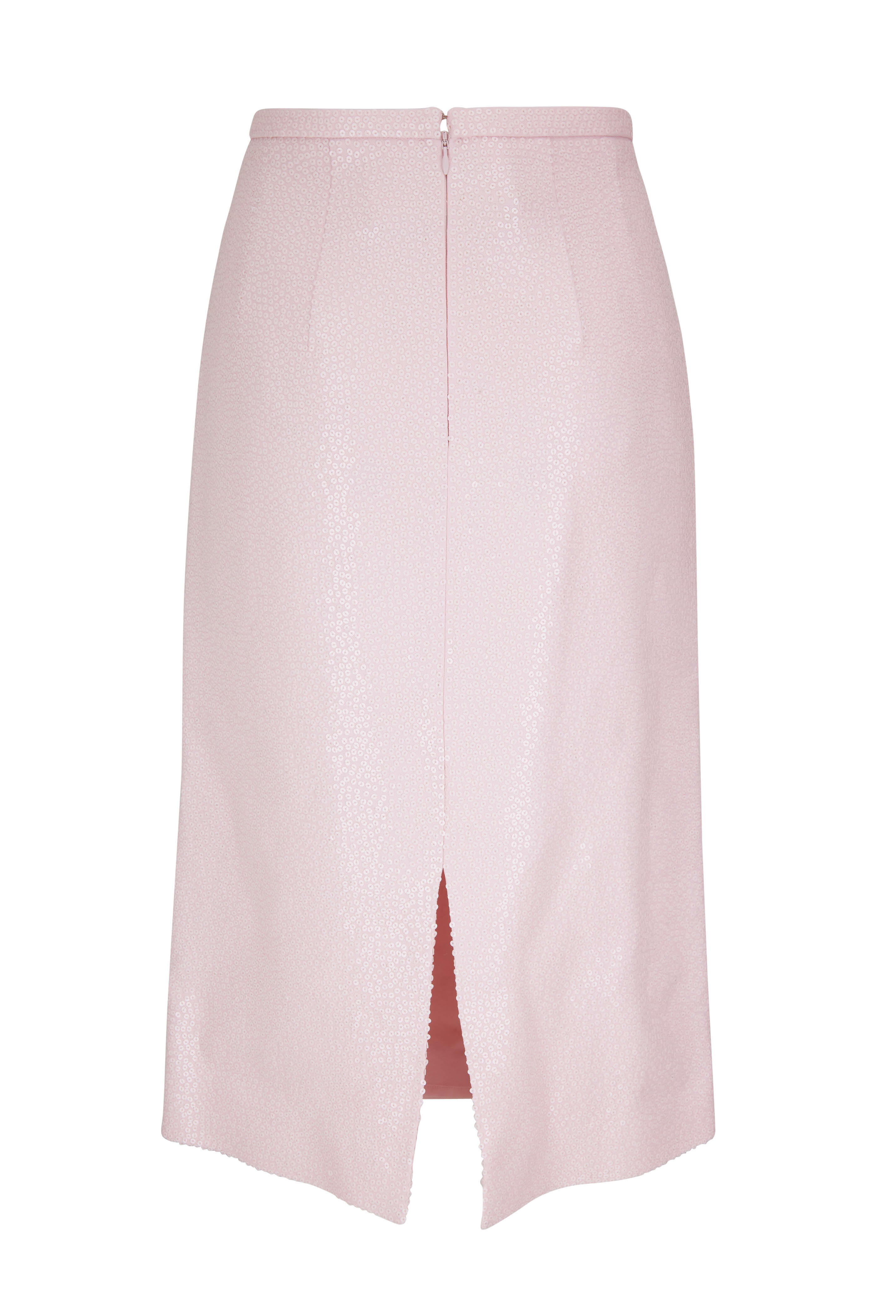 Michael Kors Collection - Pink Embellished Pencil Skirt