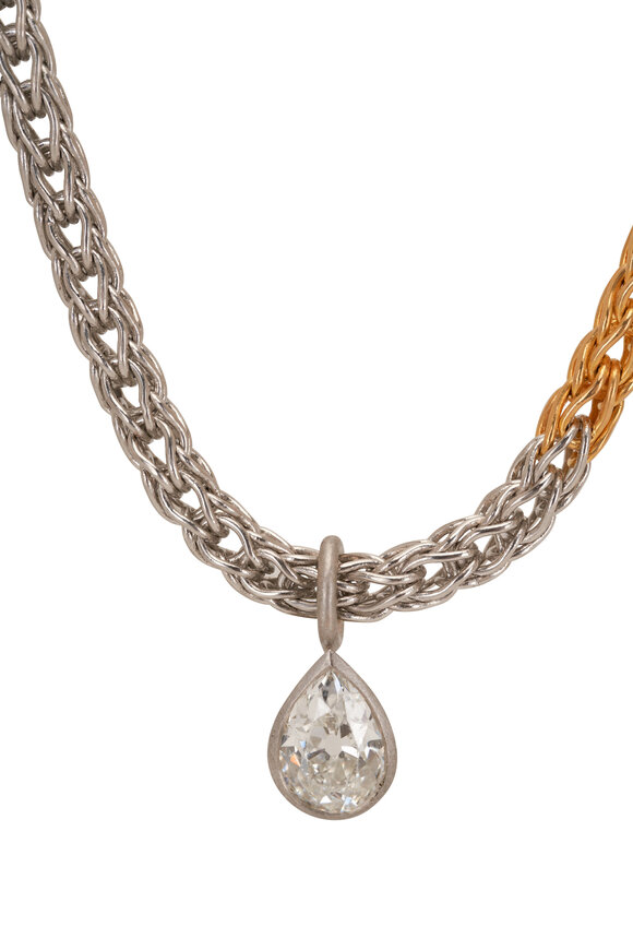 Malcolm Betts - Platinum & Yellow Gold Diamond Necklace