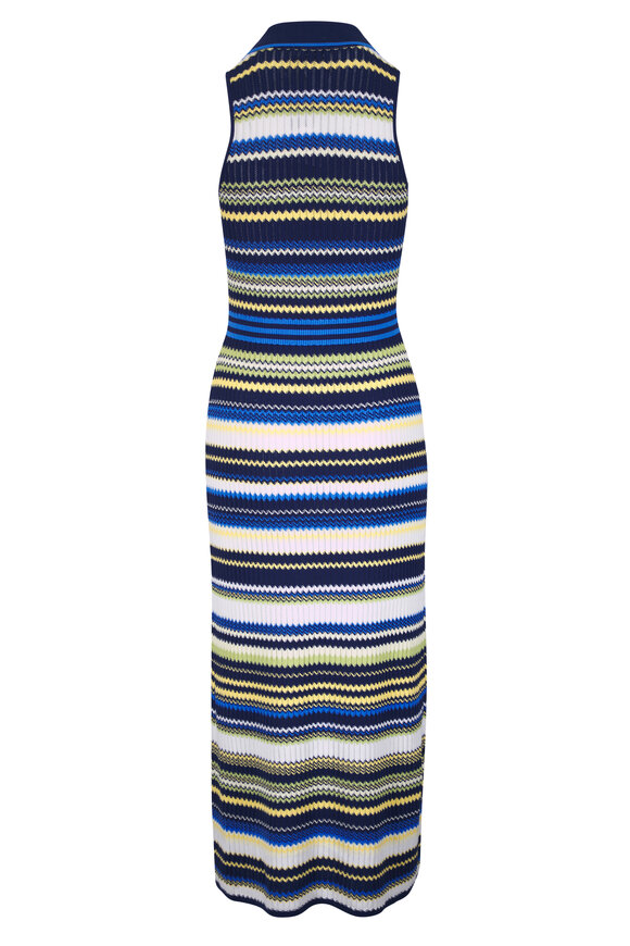 Simkhai Kerrin Multicolor Stripe Knit Midi Dress - view 3