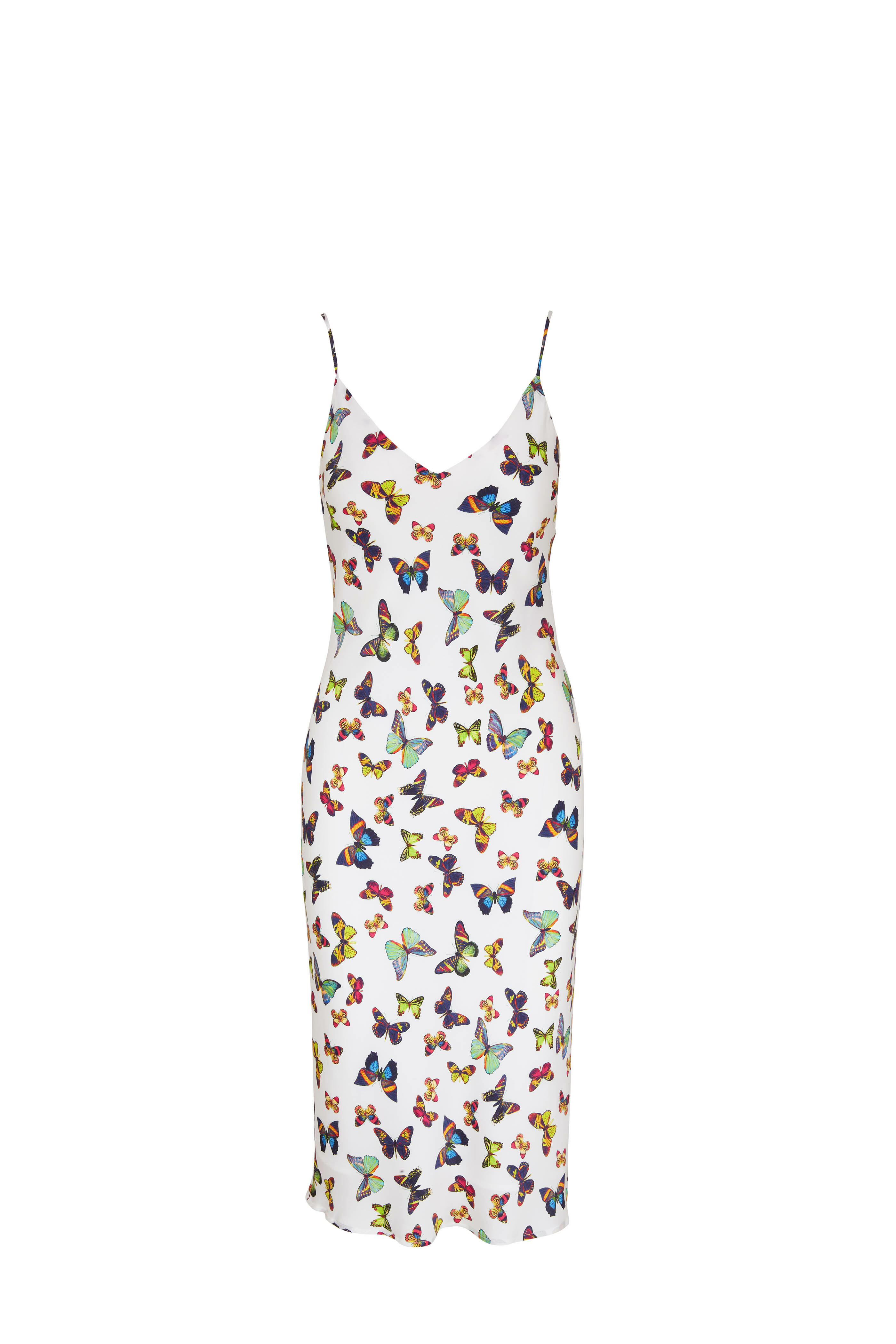 L'Agence - Jodie White Flutter Slip Dress