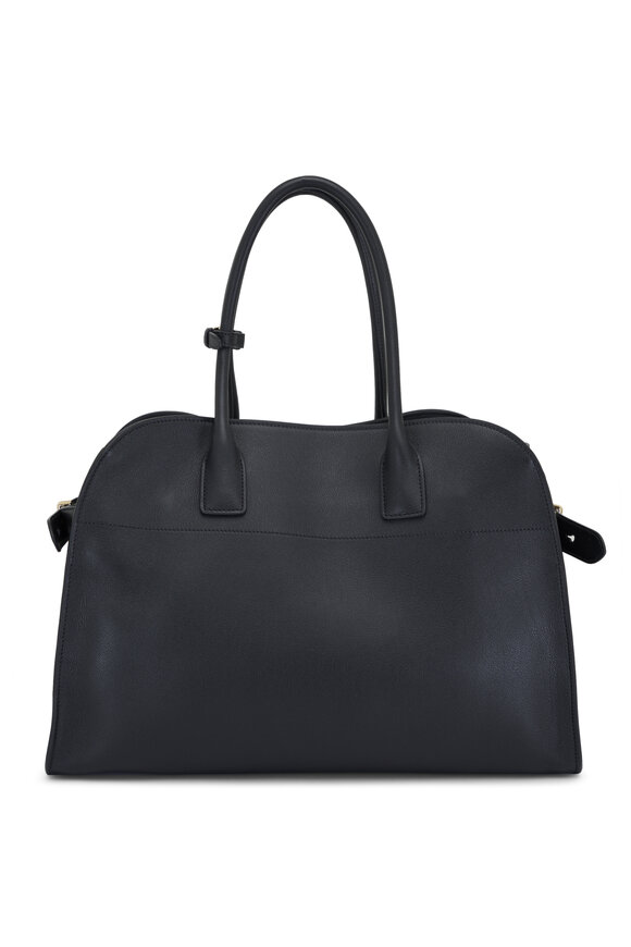 Prada - Large Soft Grain Black Leather Satchel 