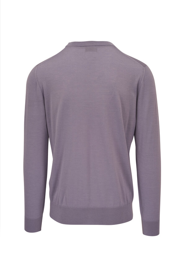 Brioni - Lilac Cashmere & Silk Crewneck Sweater