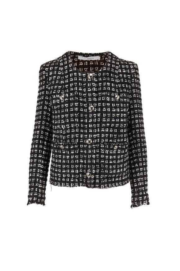 IRO - Tetys Black & White Check Tweed Jacket