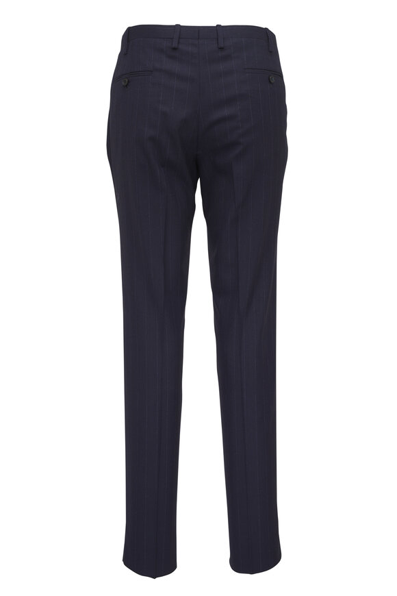Kiton Navy Wool & Cashmere Pinstripe Suit - view 5