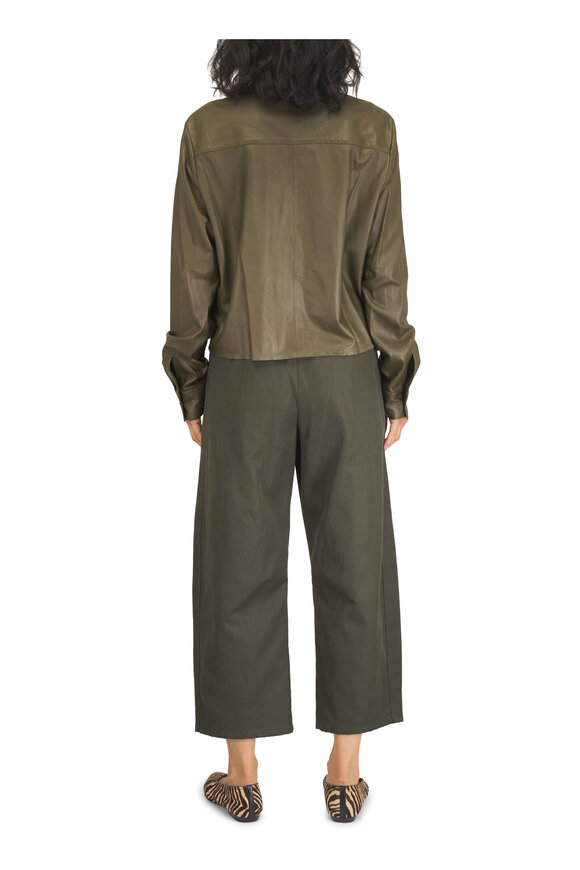 TWP Slouchy BF Rosen Cotton & Linen Twill Pant - view 4