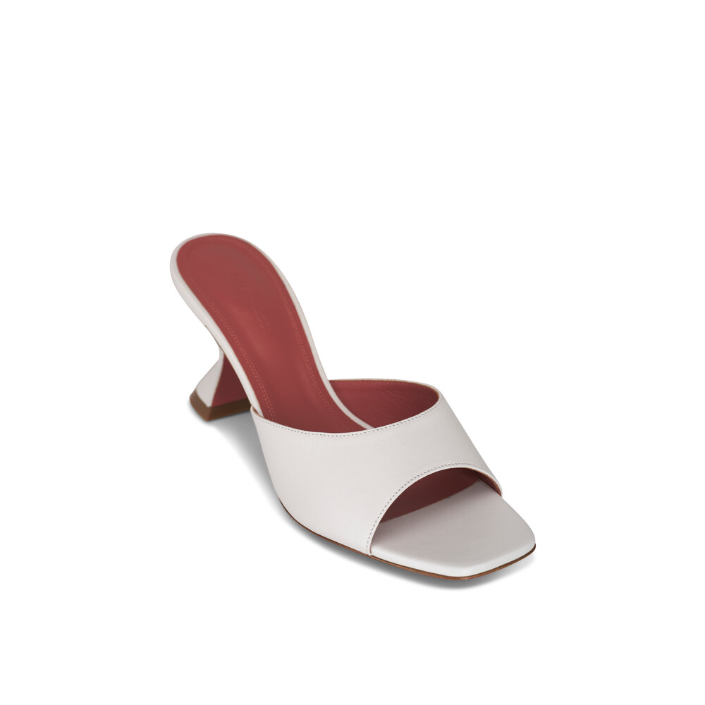 サンダル・ミュール AMINA MUADDI LUPITACRYSTAL95 Sandals Yellow Amina Muaddi Lupiter Crystal Slipper in Satin Yellow – DPUS