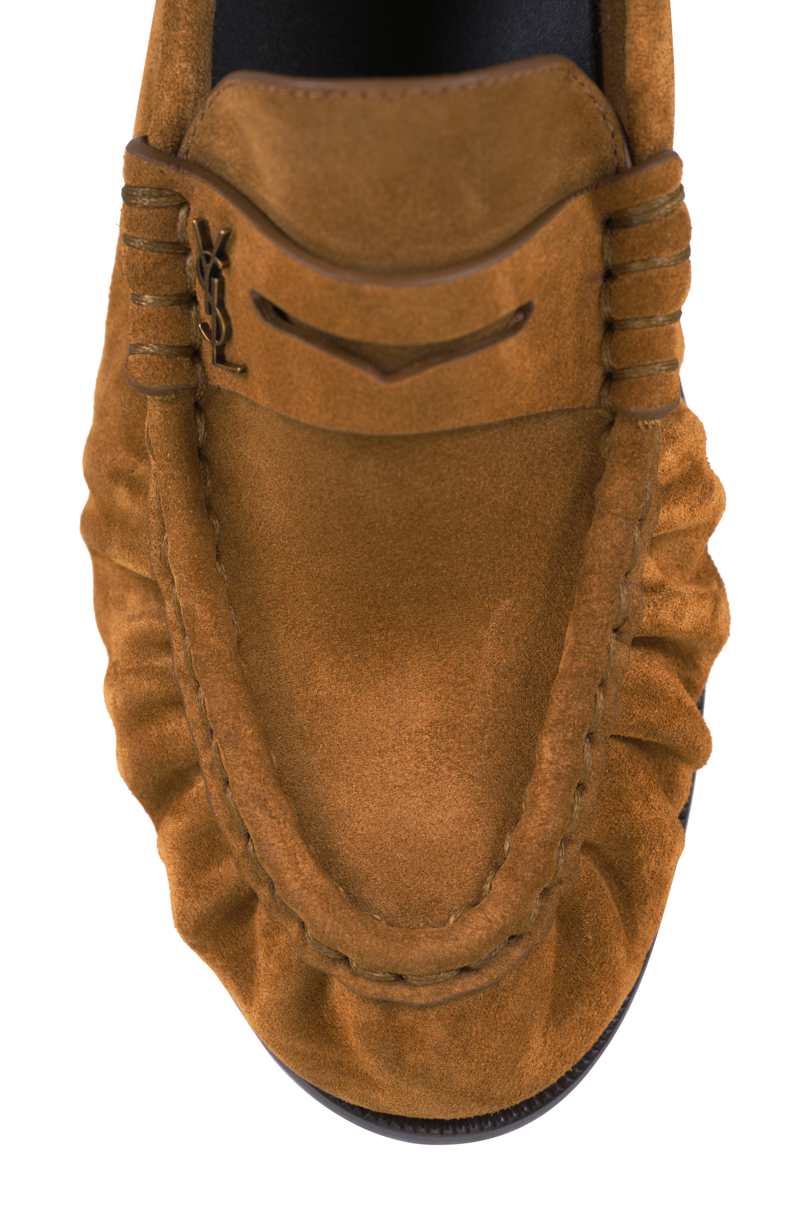 Saint Laurent - Le Loafer Cuoio Suede Penny Slipper