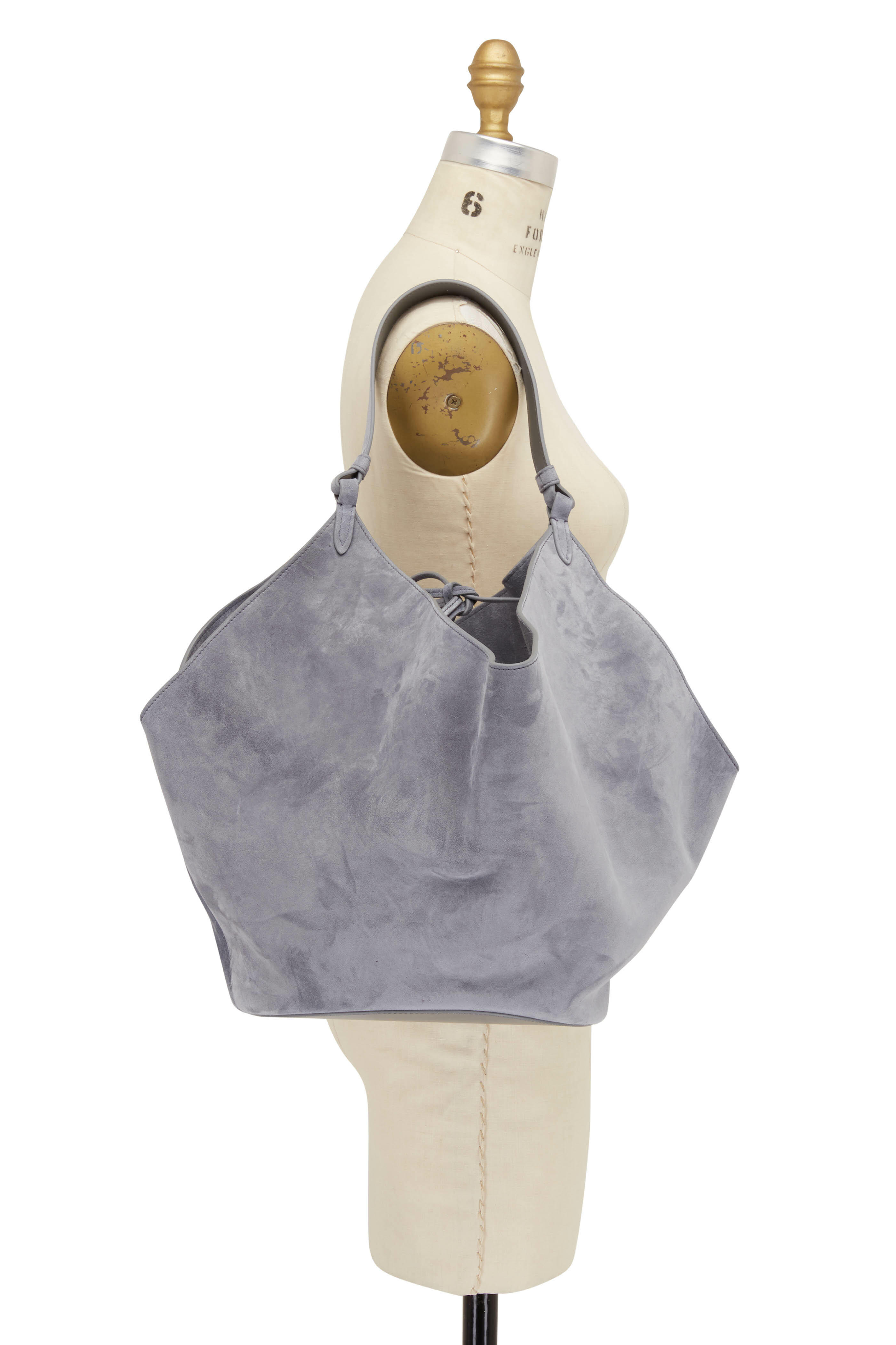 TAUPE SUEDE TOTE W/CIRCLE – How Cute is That? Boutique