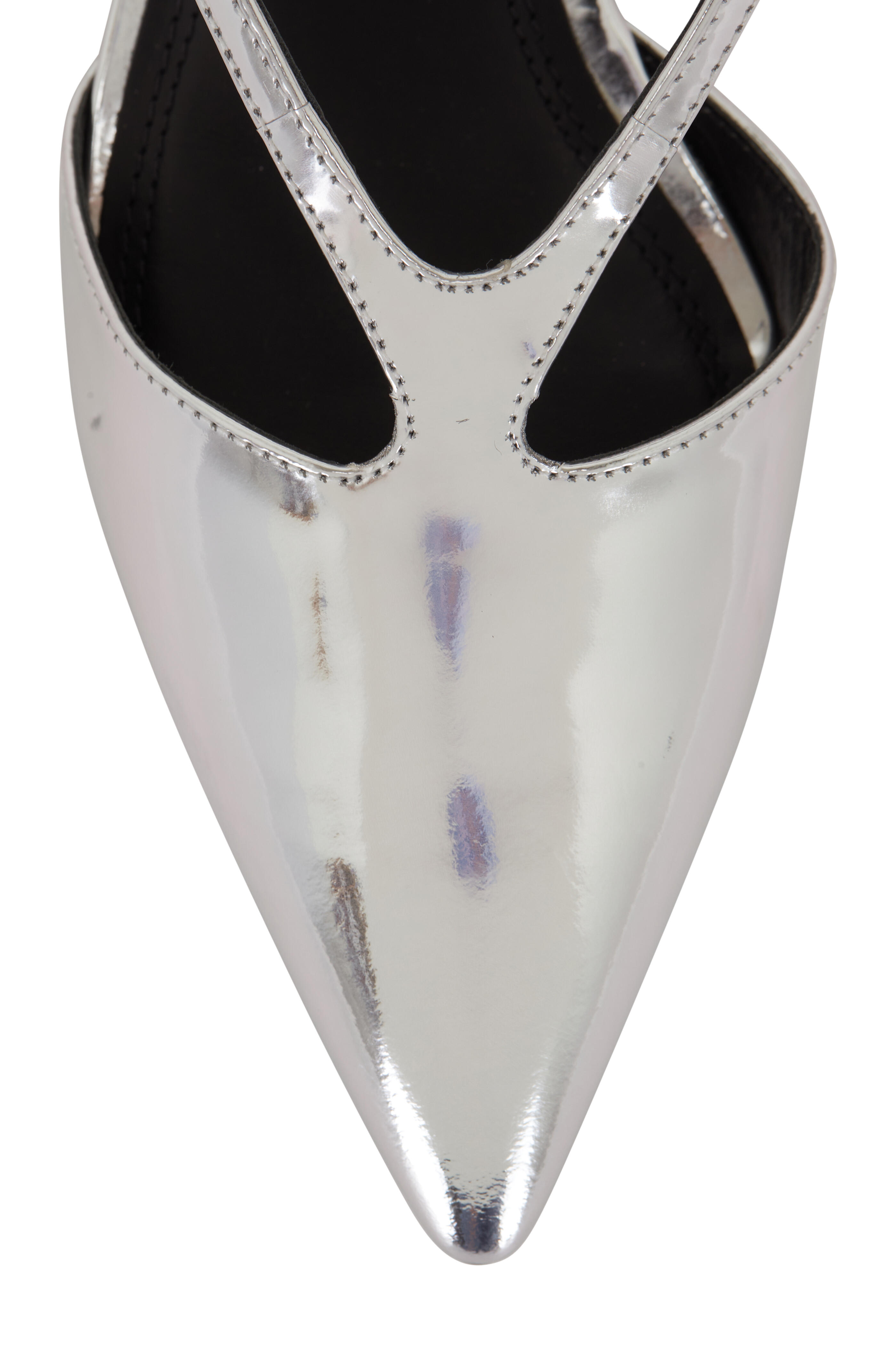 JESSICA SLINGBACK MIRROR レザー I Love Slingback Pumps in leather Silver Woman