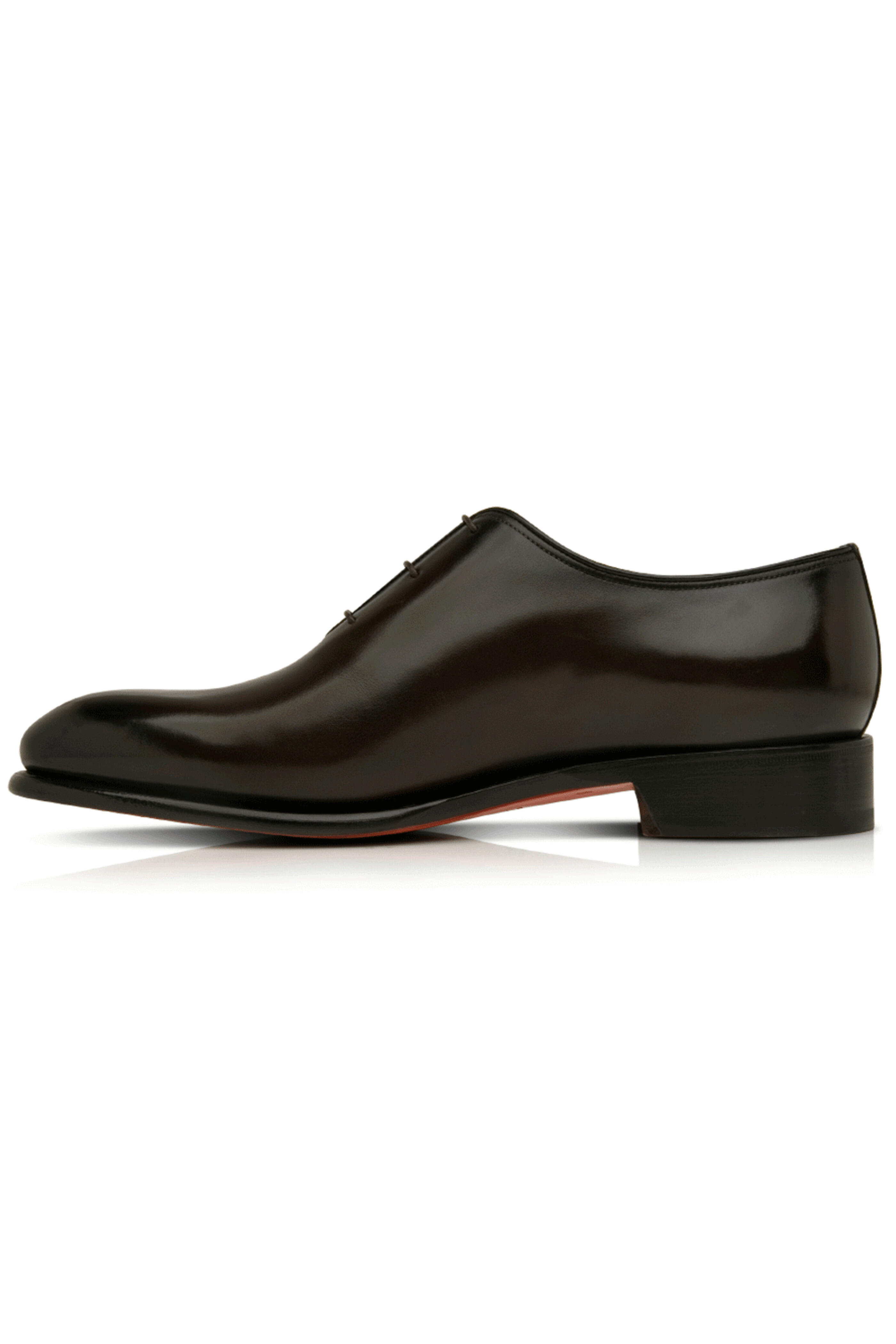 Santoni - Leather Oxford in Dark Brown