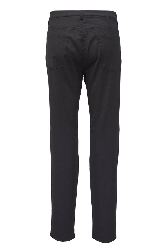 Maurizio Baldassari Charcoal Gray Flannel Five Pocket Pant - view 3