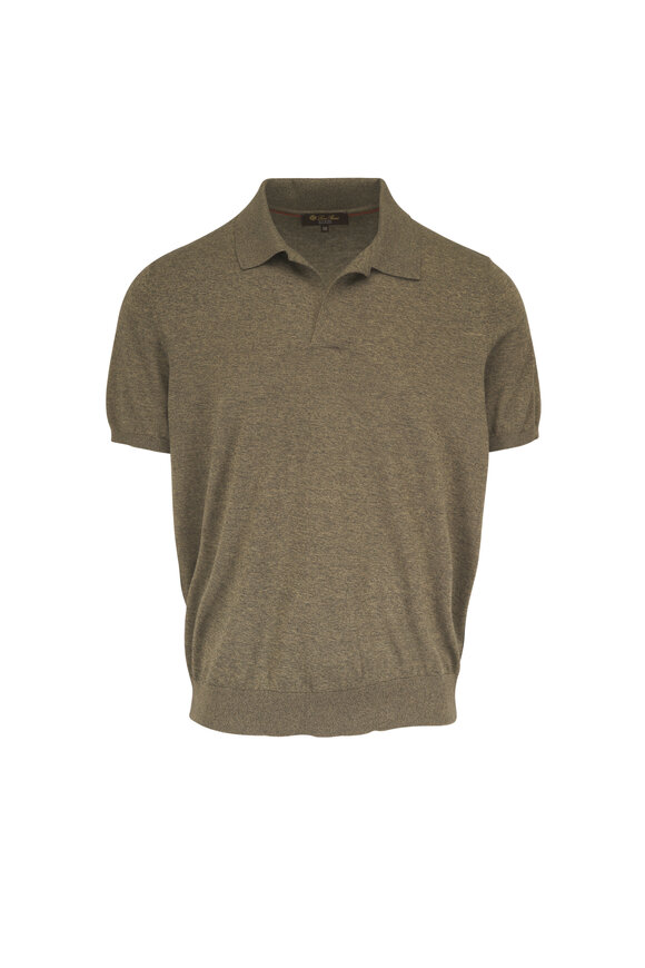 Loro Piana Ice Wish™ Meadow Haze Mouliné Polo - view 1