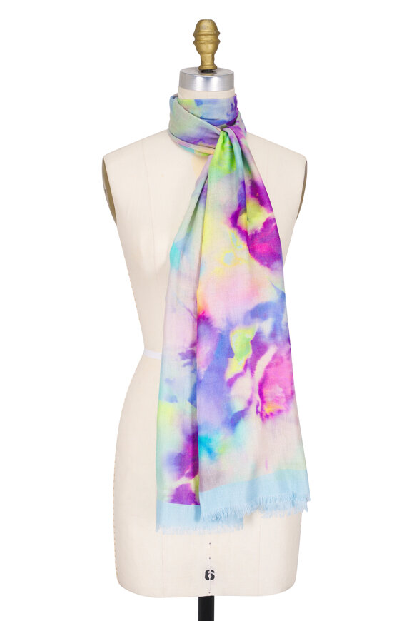 Kinross Bondi Multicolor Floral Print Scarf